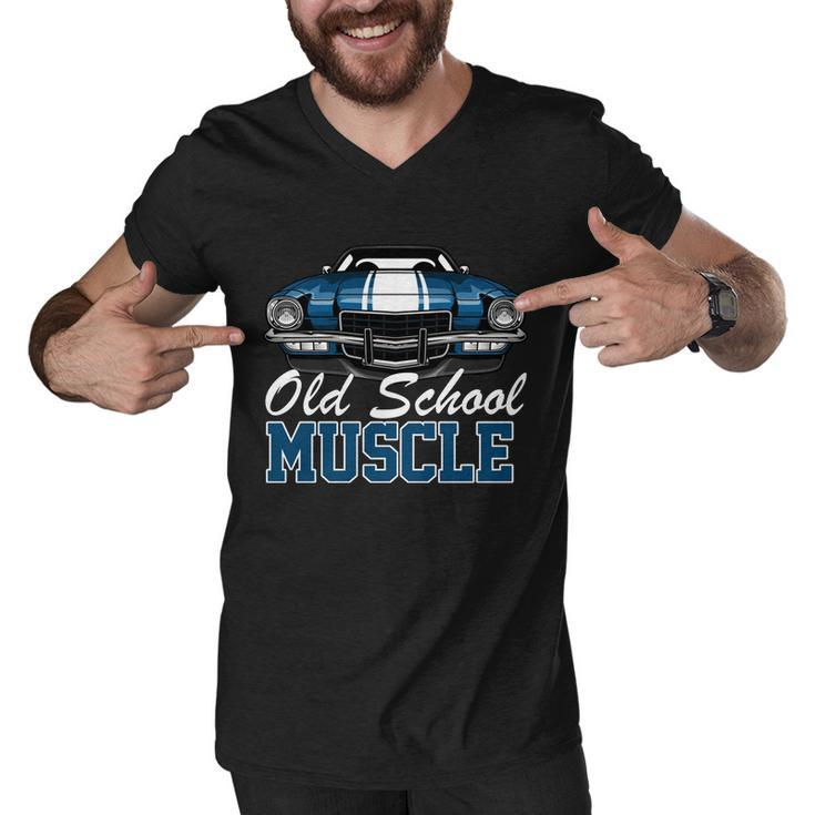 Old School Muscle Car Men V-Neck Tshirt