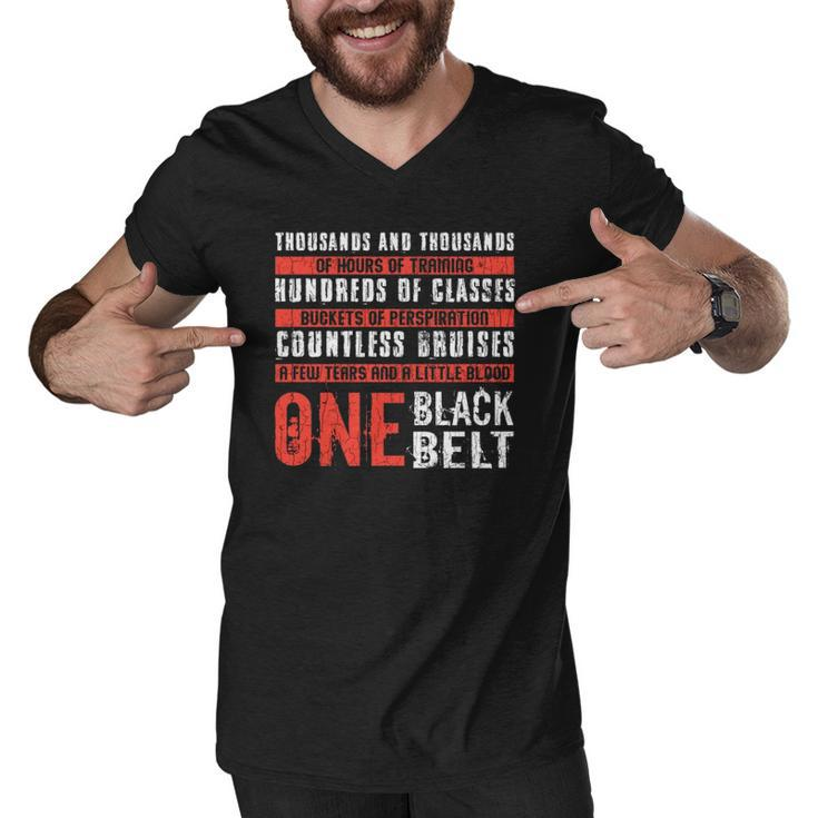 One Black Belt Funny Martial Arts Karate Taekwondo Graphic Men V-Neck Tshirt