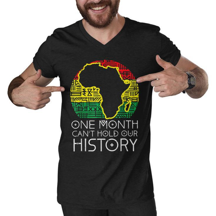 One Month Cant Hold Our History Pan African Black History  V2 Men V-Neck Tshirt