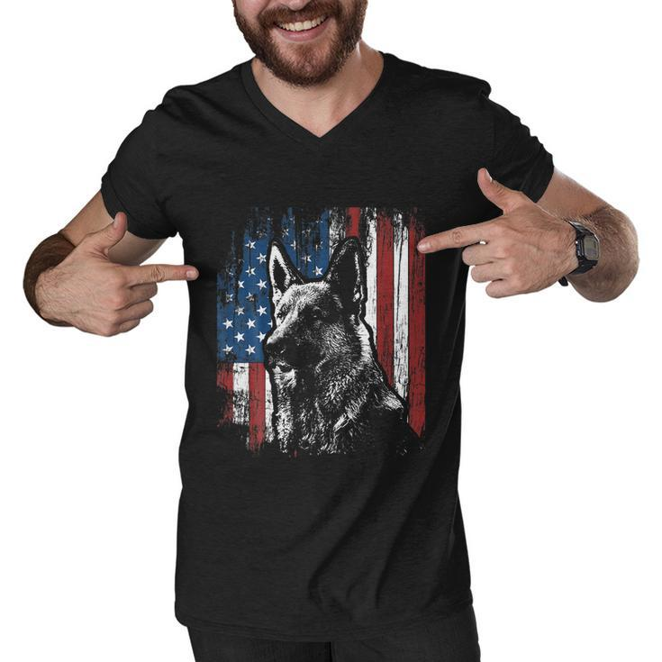 Patrioticgiftgermangiftshepherdgiftamericangiftflag Dog Gift Men Women Gift Men V-Neck Tshirt