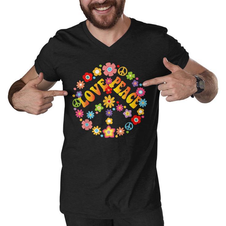 T-shirt Hippie Peace Sign Love - Style Années 60-70 Tie Dye Arc-en-Ciel - Coupe Classique 241 G