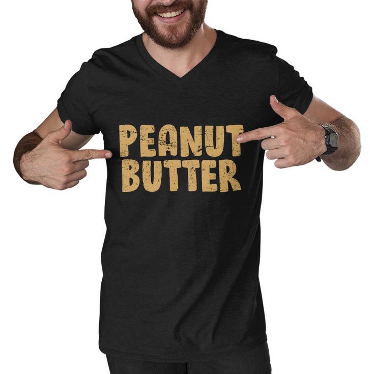 Peanut Butter Matching Men V-Neck Tshirt