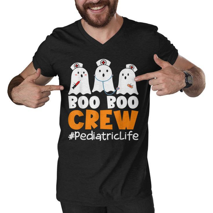 Pediatric Life Boo Boo Crew Nurse Ghost Halloween Costume  Men V-Neck Tshirt