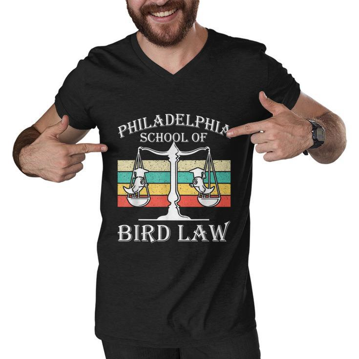 Philadelphia School Of Bird Law Vintage Bird Lover Graphic Design Printed Casual Daily Basic Men V-Neck Tshirt