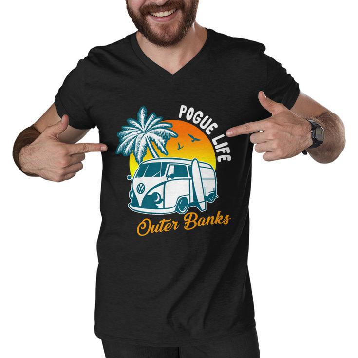 Pogue Life Banks Bronco Van Outer Tshirt Men V-Neck Tshirt
