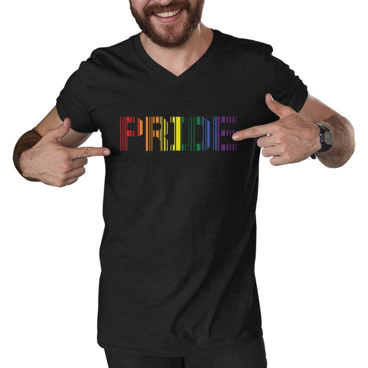 Pride Lgbt Gay Pride Lesbian Bisexual Ally Quote Men V-Neck Tshirt