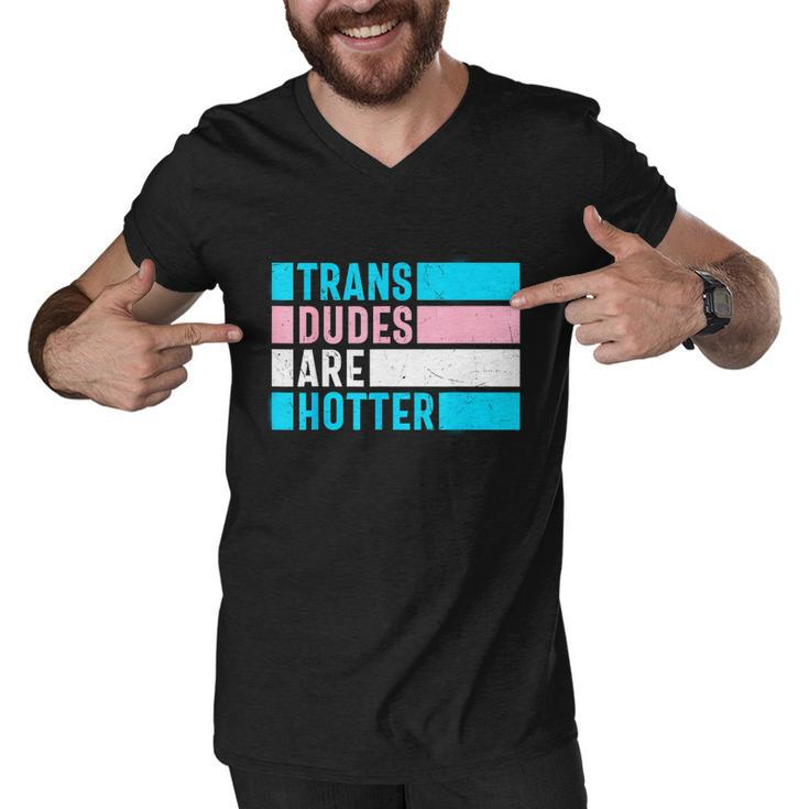 Pride Month Trans Are Hotter Lgbt Men V-Neck Tshirt