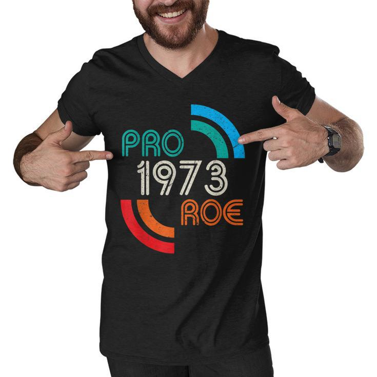 Pro Choice 1973 Womens Rights Feminism Roe  Men V-Neck Tshirt