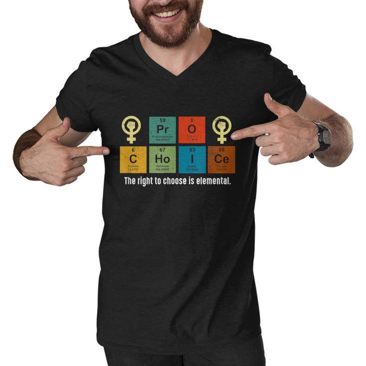 Pro Choice The Rights To Choose Is Elemental Men V-Neck Tshirt