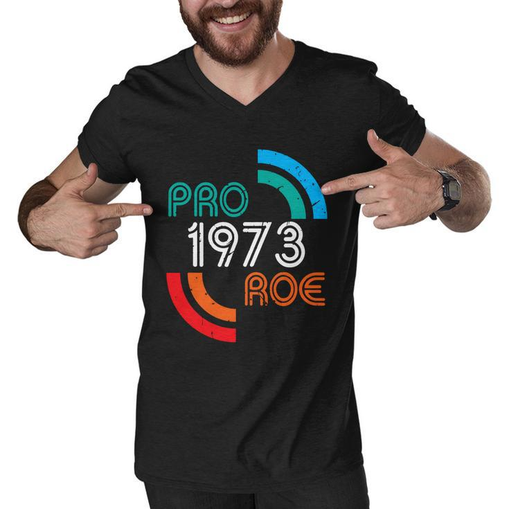 Pro Choice Womens Rights 1973 Pro Roe Men V-Neck Tshirt