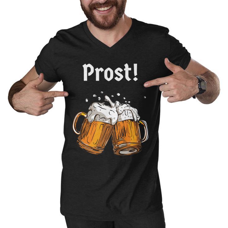 Prost Oktoberfest Beerfest Men V-Neck Tshirt