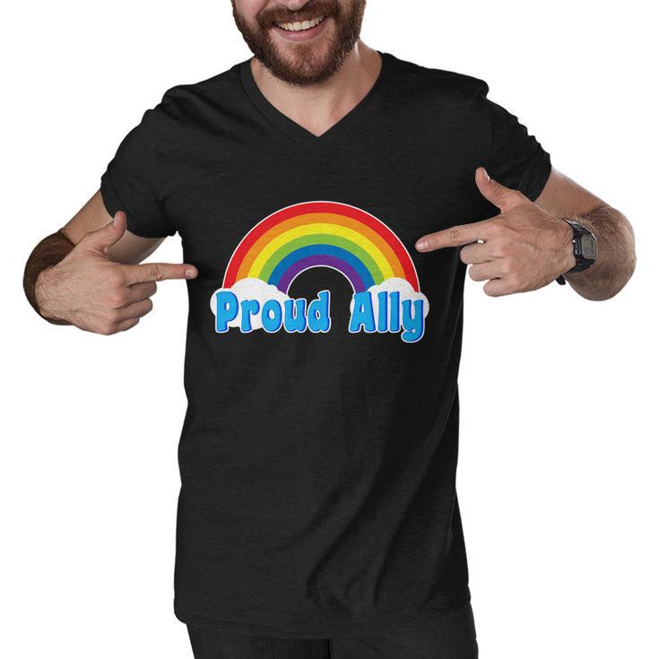 Proud Ally Lgbt Support Men V-Neck Tshirt