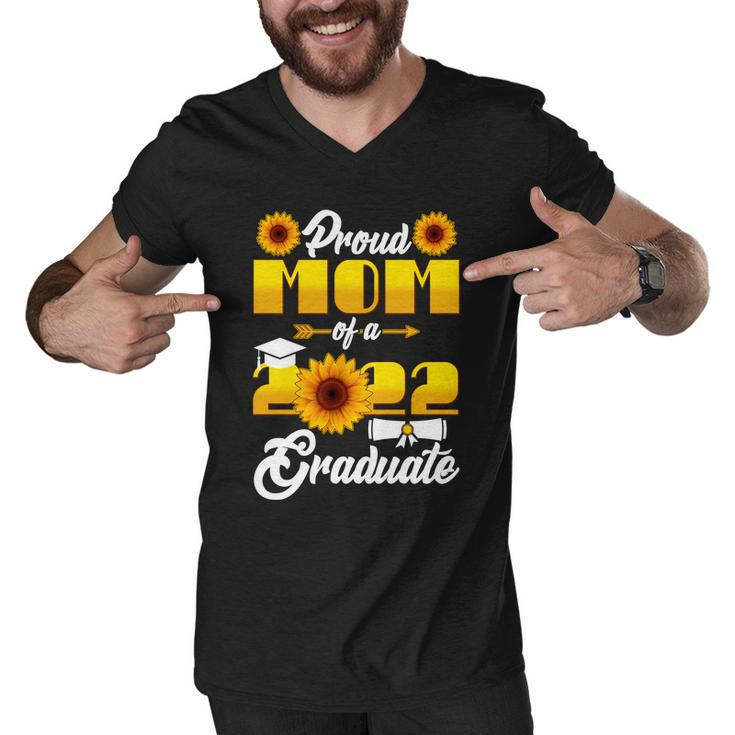 Proud Mom Of A 2022 Graduate Sunflowers Tshirt Men V-Neck Tshirt