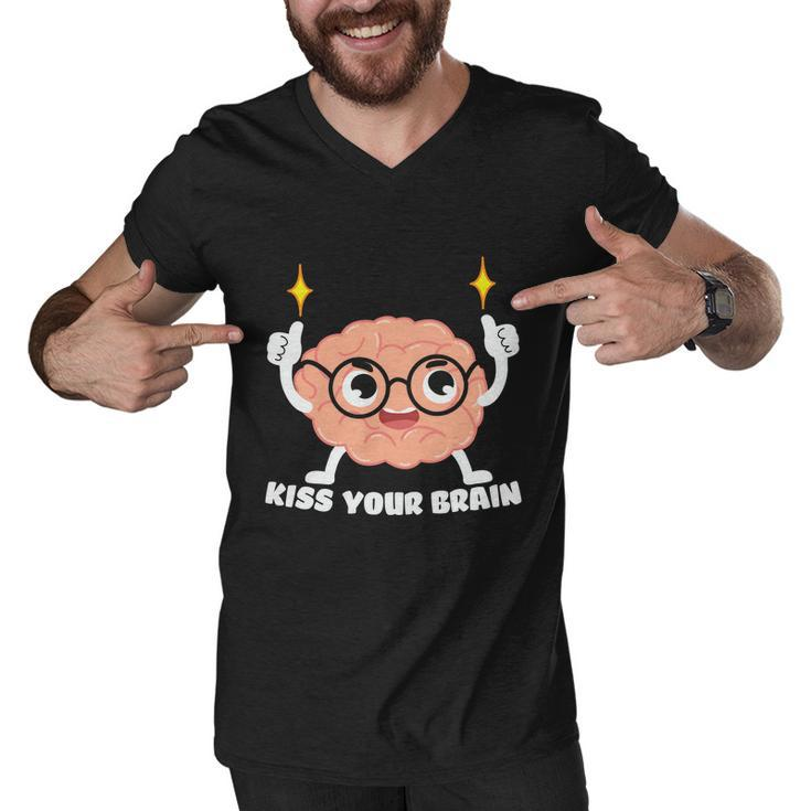 Proud Teacher Life Kiss Your Brain Premium Plus Size Shirt For Teacher Female Men V-Neck Tshirt