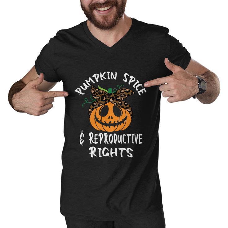 Pumpkin Spice And Reproductive Rights Gift V7 Men V-Neck Tshirt