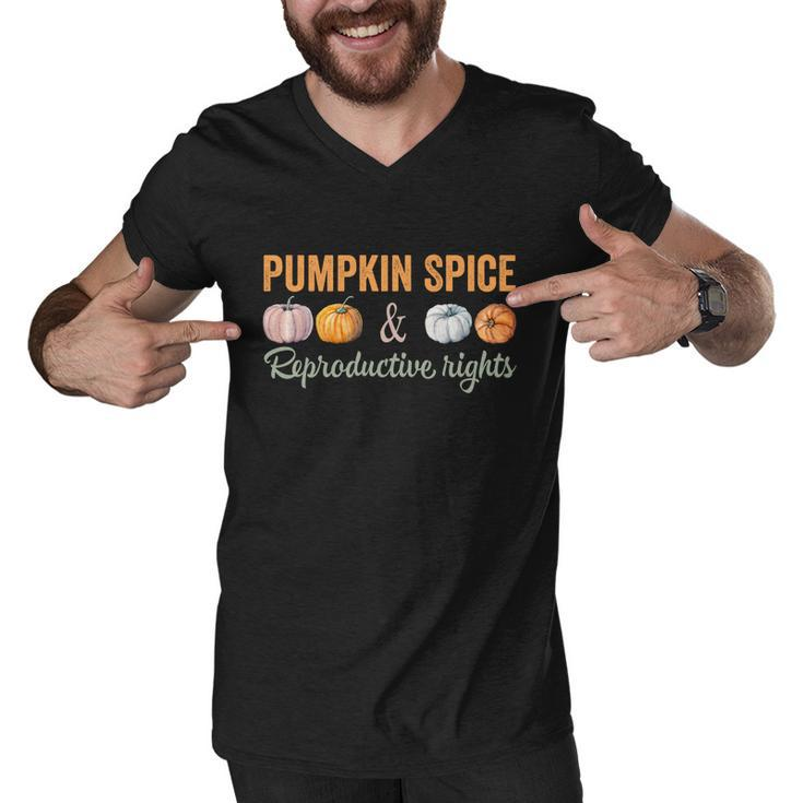 Pumpkin Spice And Reproductive Rights Gift V9 Men V-Neck Tshirt