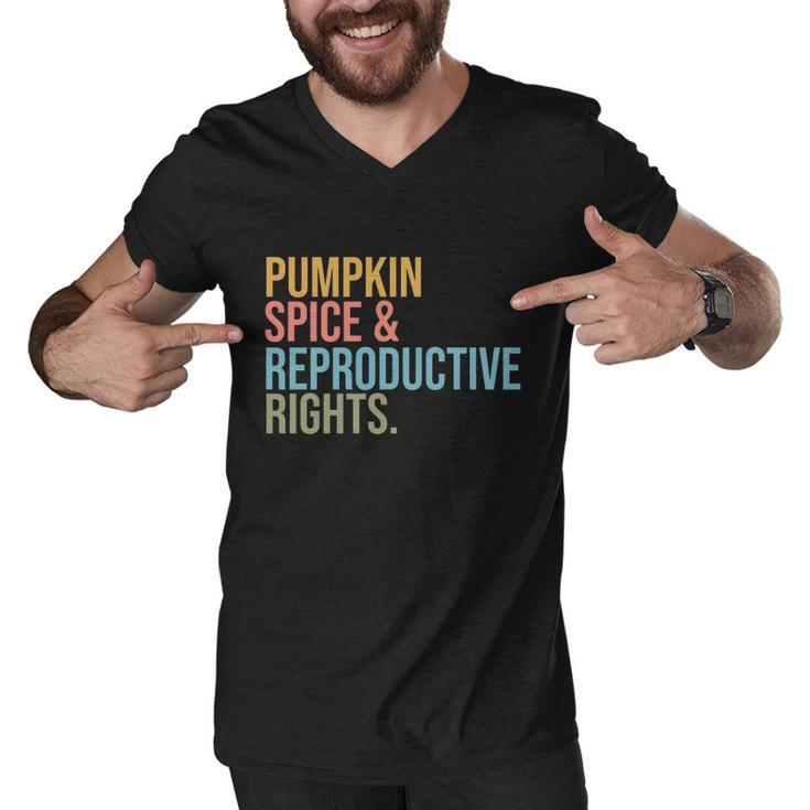 Pumpkin Spice Reproductive Rights Pro Choice Feminist Rights Cool Gift V2 Men V-Neck Tshirt