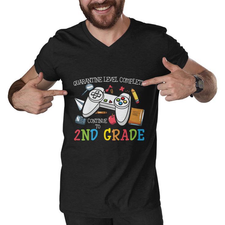 Quarantine Level Complete 2Nd Grade Back To School Men V-Neck Tshirt