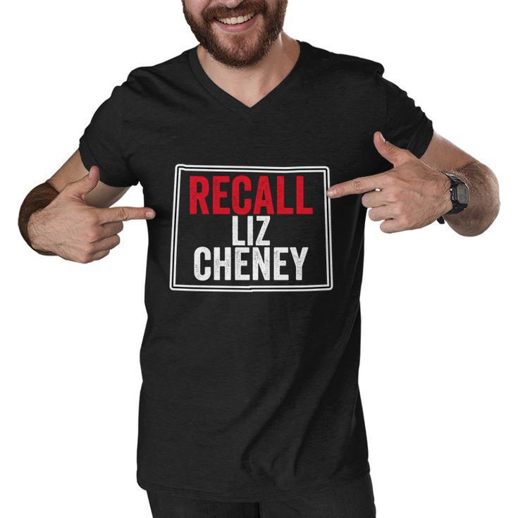 Recall Liz Cheney Anti Liz Cheney Defeat Liz Cheney Funny Gift Men V-Neck Tshirt