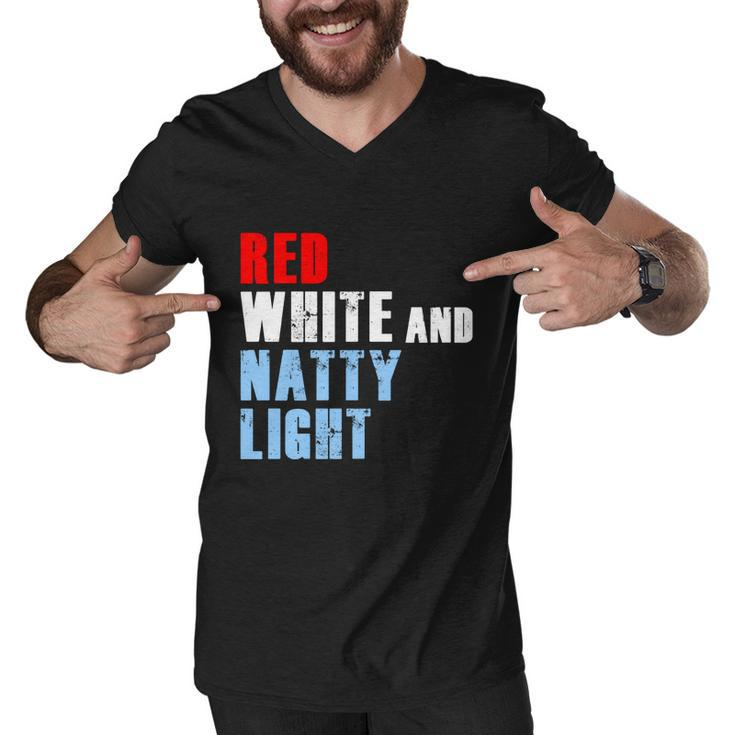Red White Natty Light For Mens Womens 4Th Of July Men V-Neck Tshirt