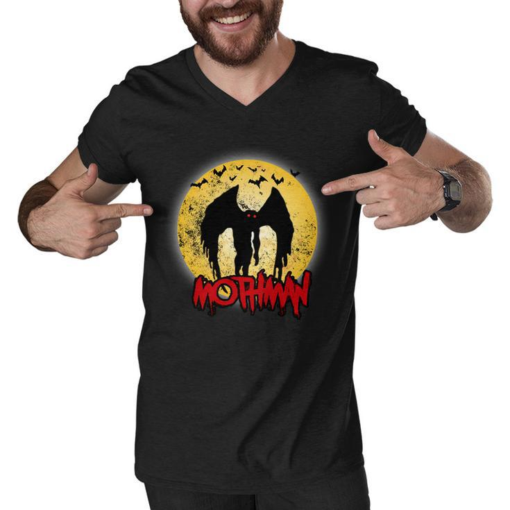 Retro Mothman Cover Men V-Neck Tshirt