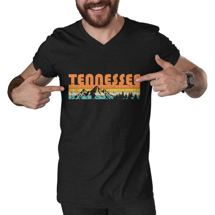 Retro Tennessee Wilderness Men V-Neck Tshirt