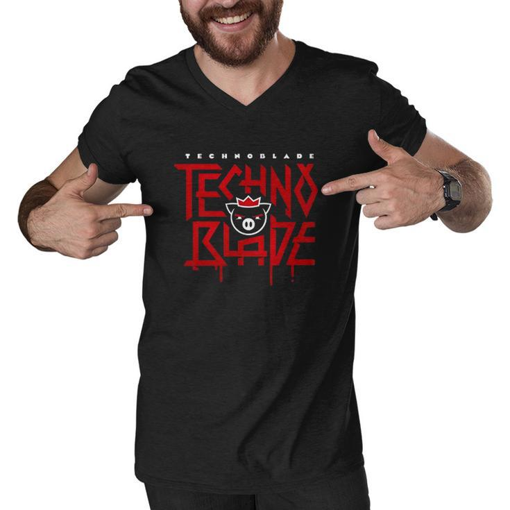 Rip Technoblade  Technoblade Never Dies  Technoblade Memorial Gift Men V-Neck Tshirt