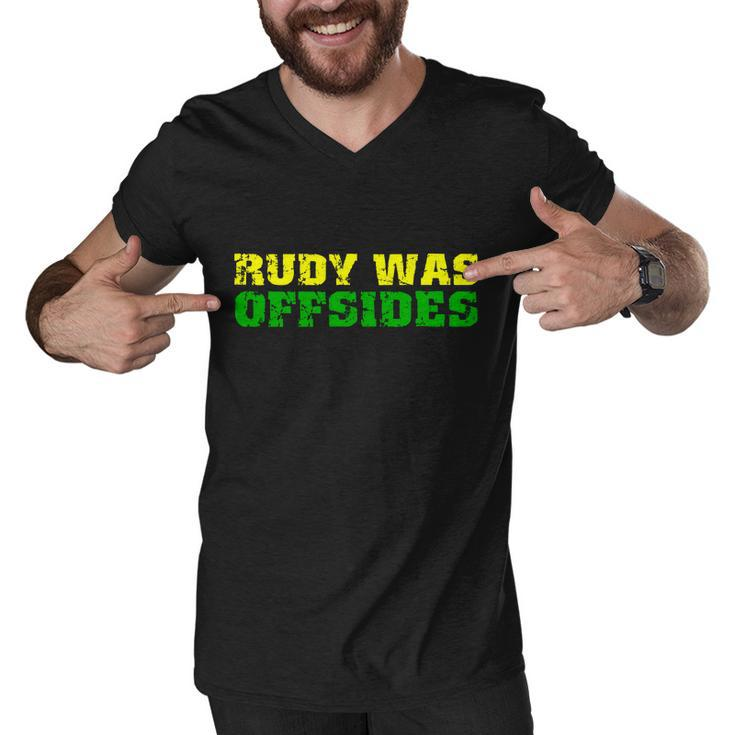 Rudy Was Offsides Men V-Neck Tshirt