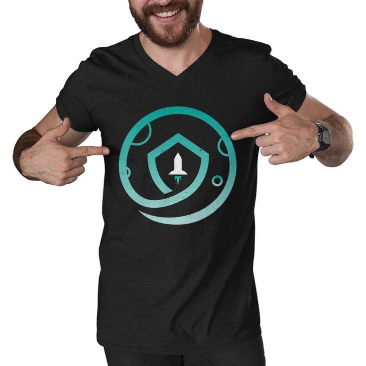 Safemoon Cryptocurrency Logo Men V-Neck Tshirt