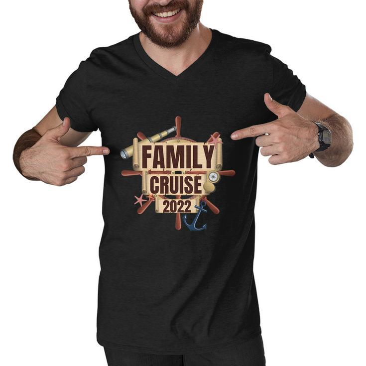Sailing Cruising Ship Matching A Family Cruise Squad 2022 Gift Men V-Neck Tshirt