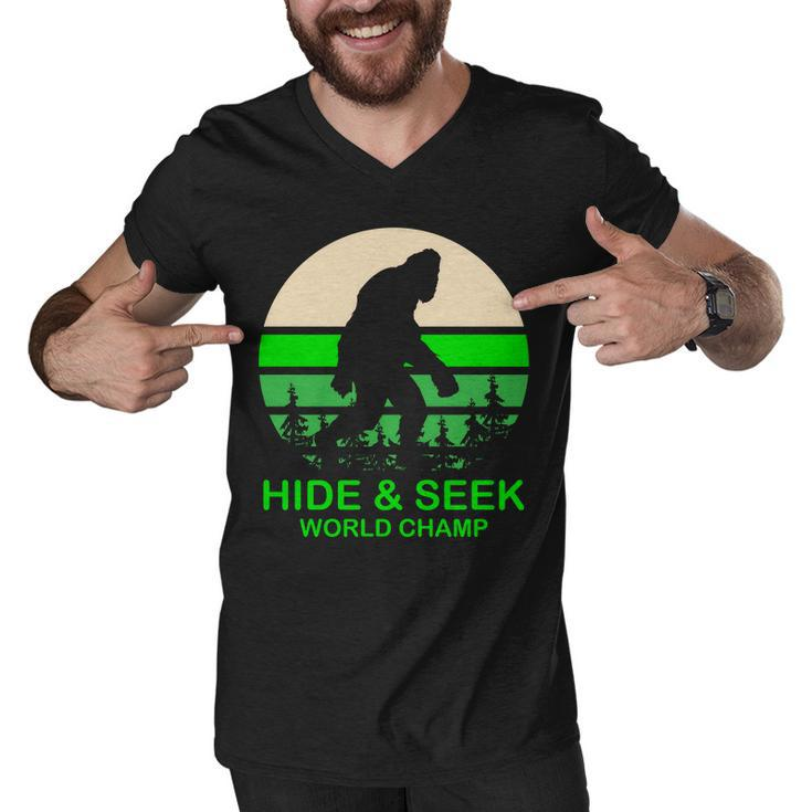Sasquatch Hide And Seek World Champion V2 Men V-Neck Tshirt
