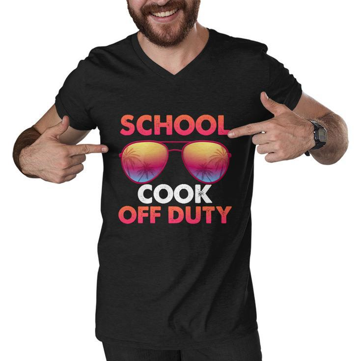 School Cook Off Duty Happy Last Day Of School Summer Gift Men V-Neck Tshirt