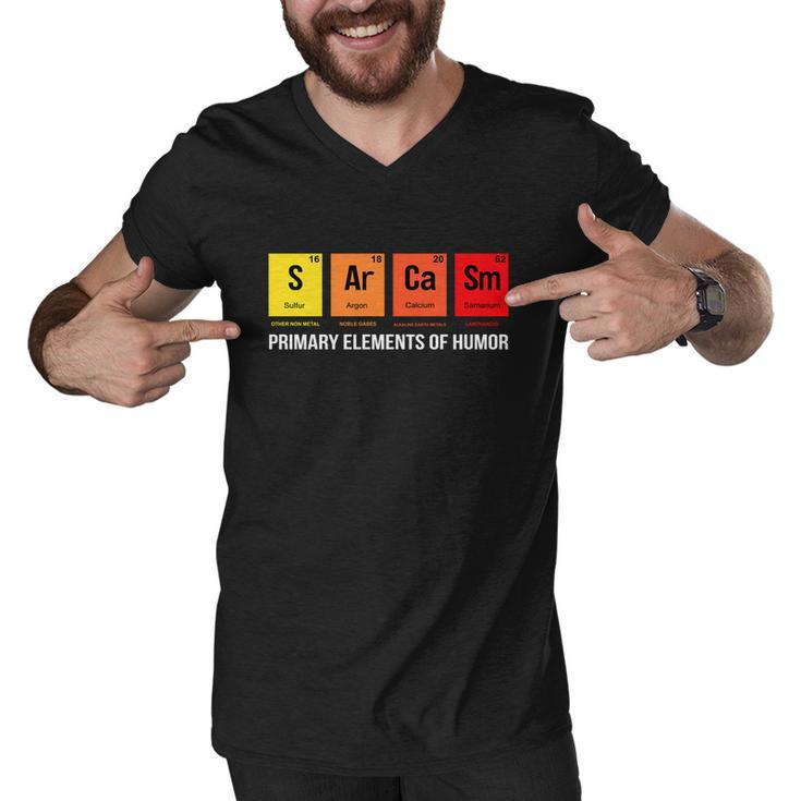 Science Sarcasm S Ar Ca Sm Primary Elements Of Humor Tshirt Men V-Neck Tshirt