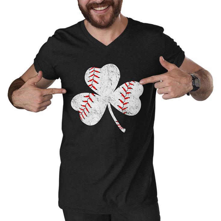 Shamrock Clover Leaf Baseball Tshirt Men V-Neck Tshirt