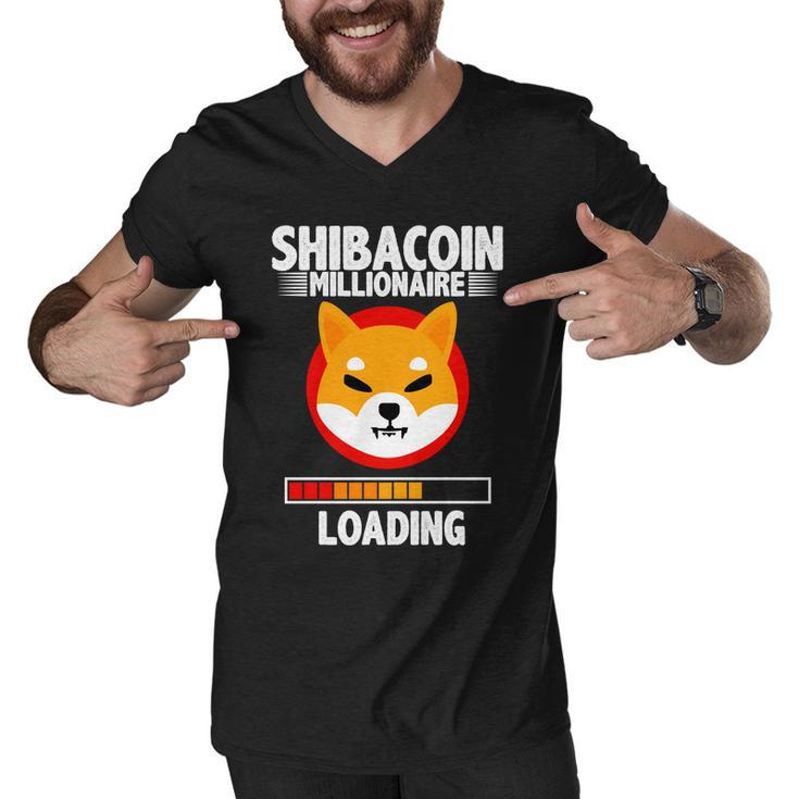 Shiba Coin Millionaire Loading Men V-Neck Tshirt
