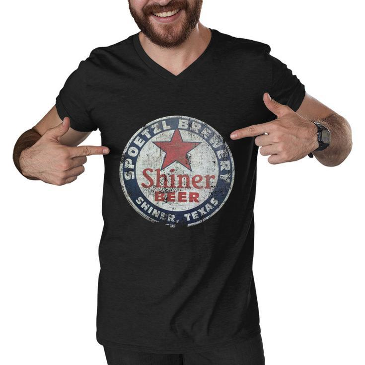 Shiner Beer Tshirt Men V-Neck Tshirt