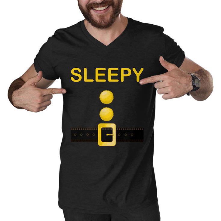 Sleepy Dwarf Costume Men V-Neck Tshirt