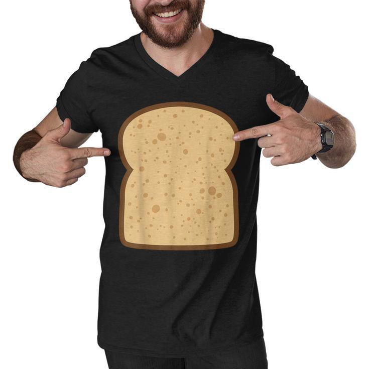 Sliced Bread Toast Matching Shirts Diy Halloween Costume Men V-Neck Tshirt