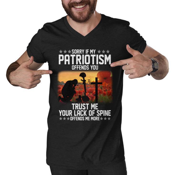 Sorry If My Patriotism Offends You Tshirt Men V-Neck Tshirt