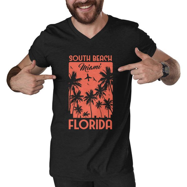 South Beach Miami V2 Men V-Neck Tshirt