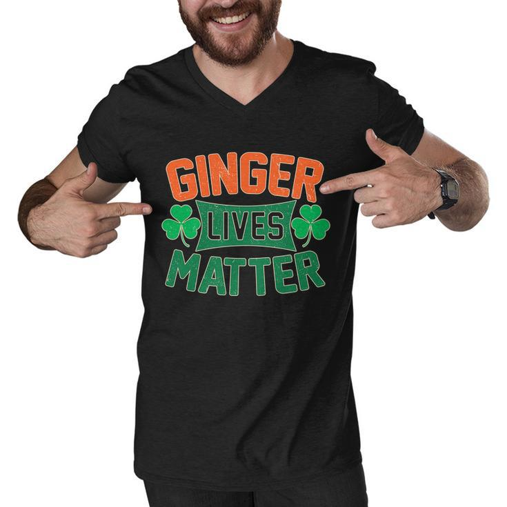 St Patricks Day - Ginger Lives Matter Tshirt Men V-Neck Tshirt