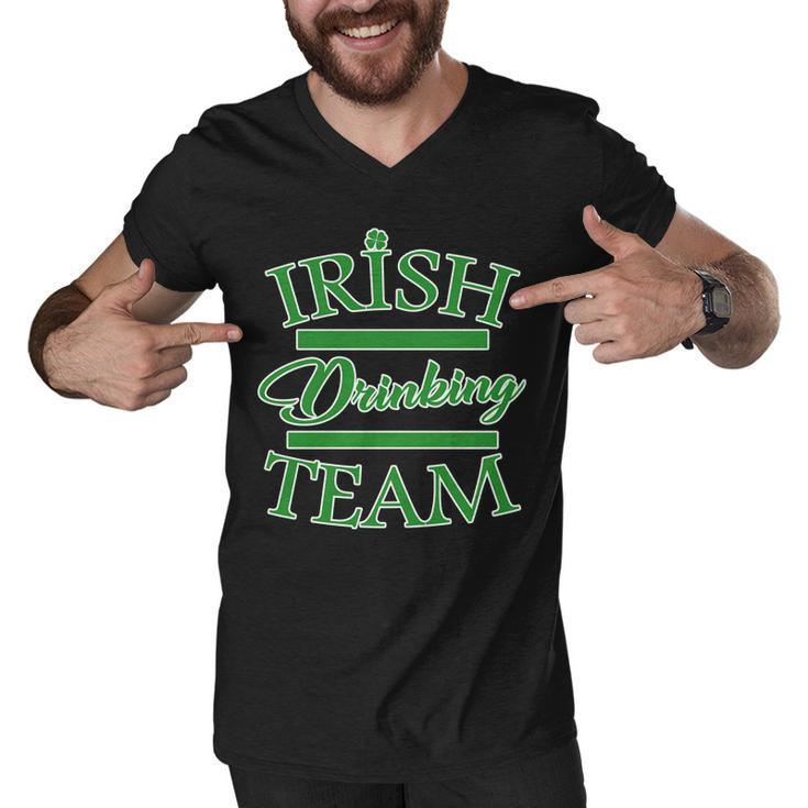 St Patricks Day Irish Drinking Team Graphic Design Printed Casual Daily Basic Men V-Neck Tshirt