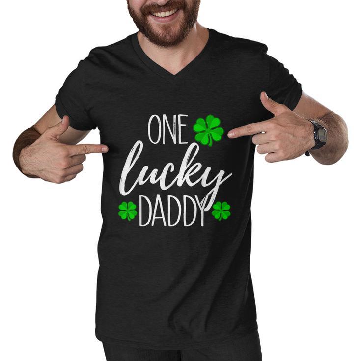 St Patricks Day One Lucky Dad Tshirt Men V-Neck Tshirt