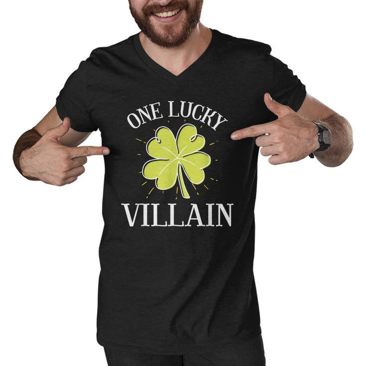 St Patricks Day Shirt Lucky Villain Gift Men V-Neck Tshirt