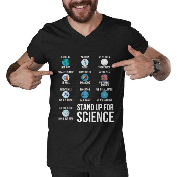 Stand Up For Science Men V-Neck Tshirt