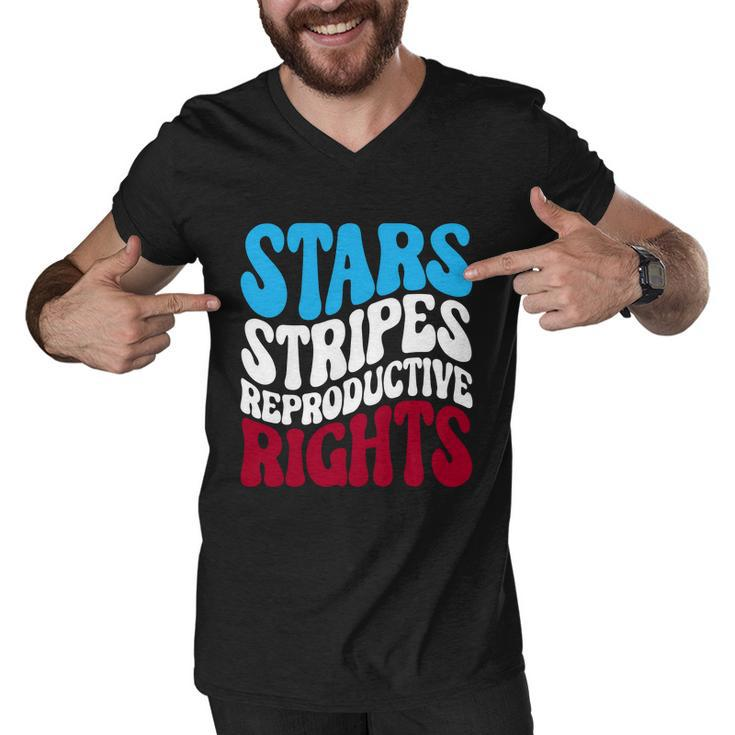 Stars Stripes Reproductive Rights Feminist Usa Pro Choice Men V-Neck Tshirt