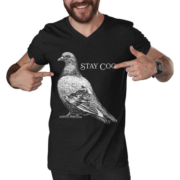 Stay Coo Pigeon Tshirt Men V-Neck Tshirt