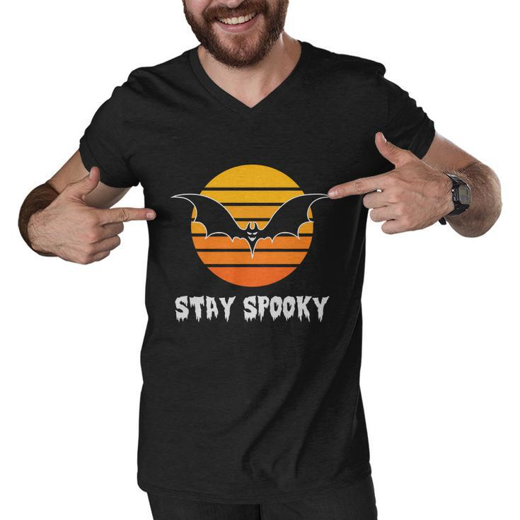 Stay Spooky Dracula Funny Halloween Quote Men V-Neck Tshirt