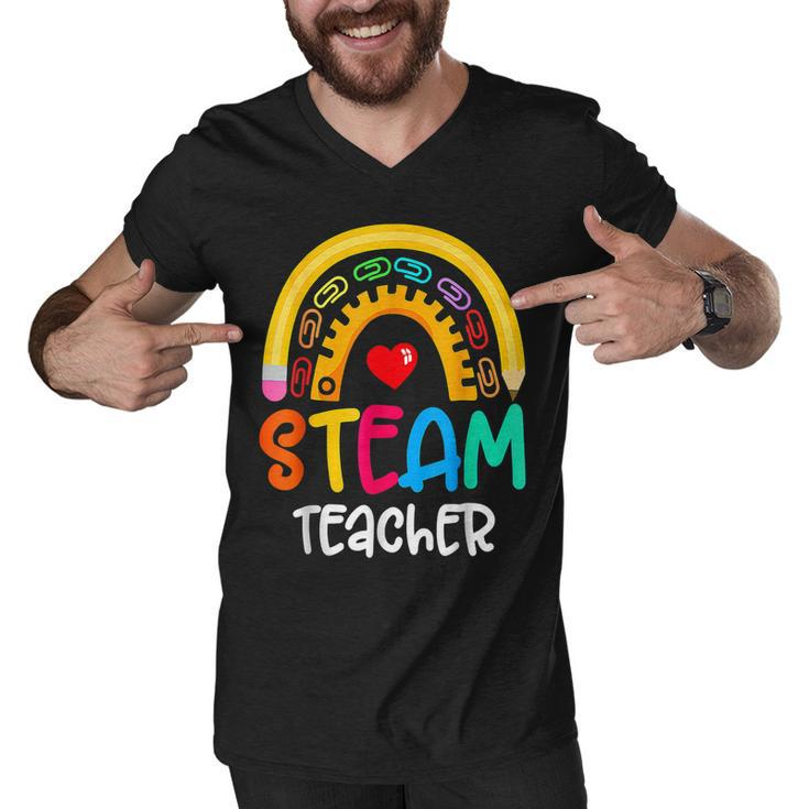 Steam Teacher Squad Team Crew Back To School Stem Special  Men V-Neck Tshirt