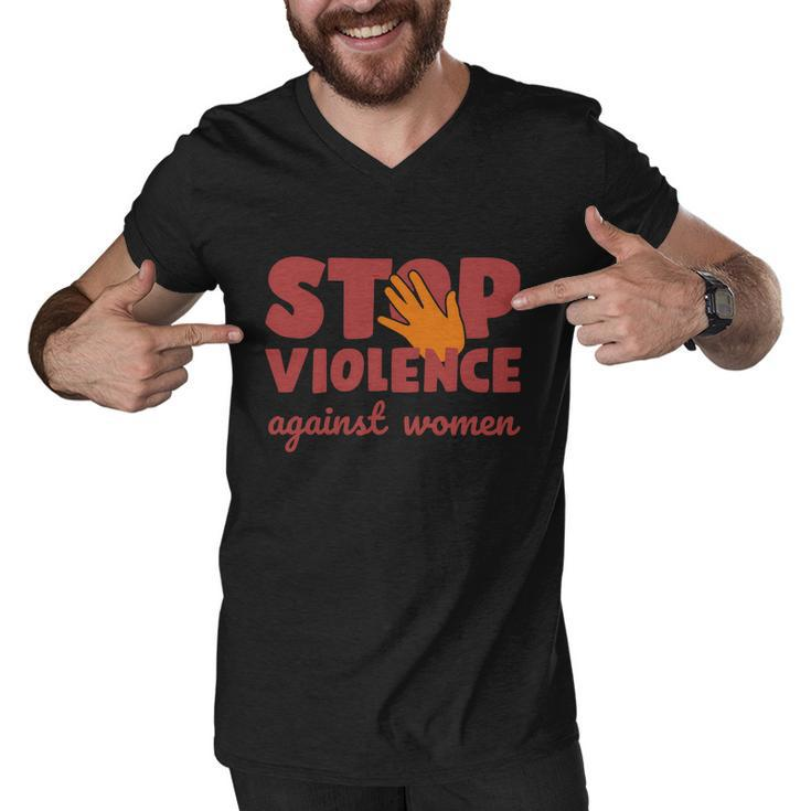 Stop Violence Against Women Men V-Neck Tshirt